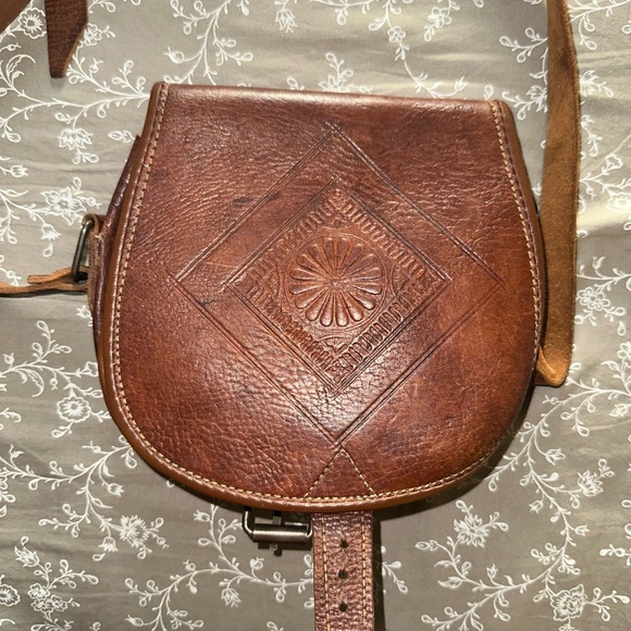 Satchel leather  purse - Picture 3 of 5